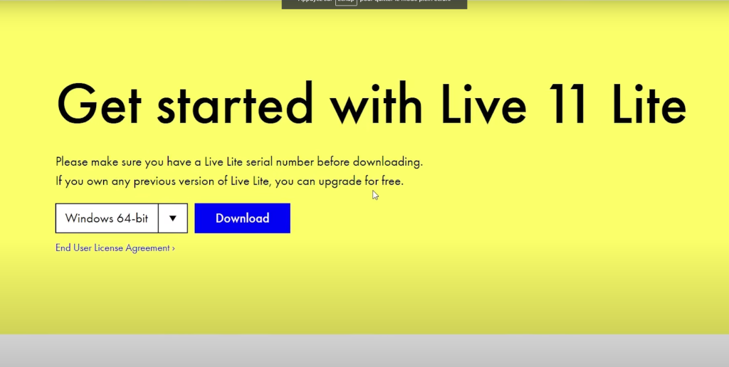 installer Ableton Live Lite